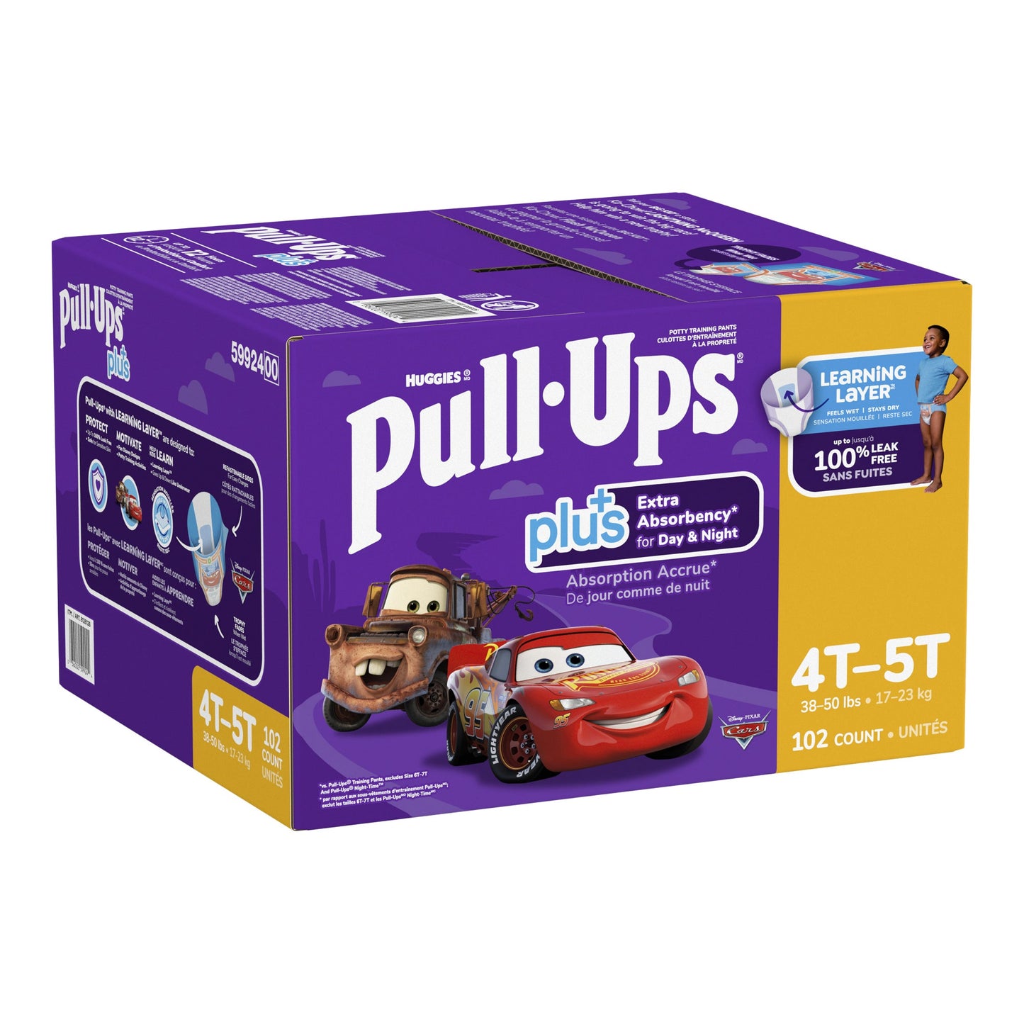 ​Huggies Pull-Ups Plus Training Pants 4T to 5T Boy, 102-pack - image 3