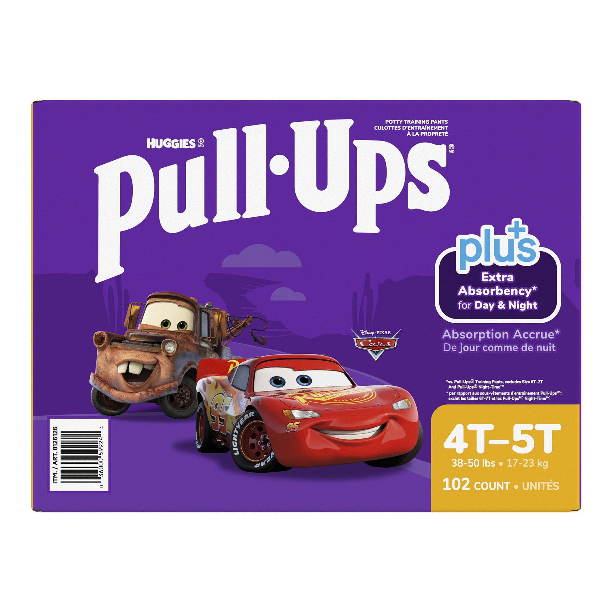 ​Huggies Pull-Ups Plus Training Pants 4T to 5T Boy, 102-pack - image 4