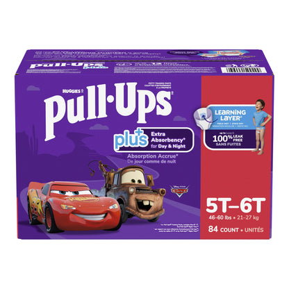 ​Huggies Pull-Ups Plus Training Pants 5T to 6T Boy, 84-pack - image 8