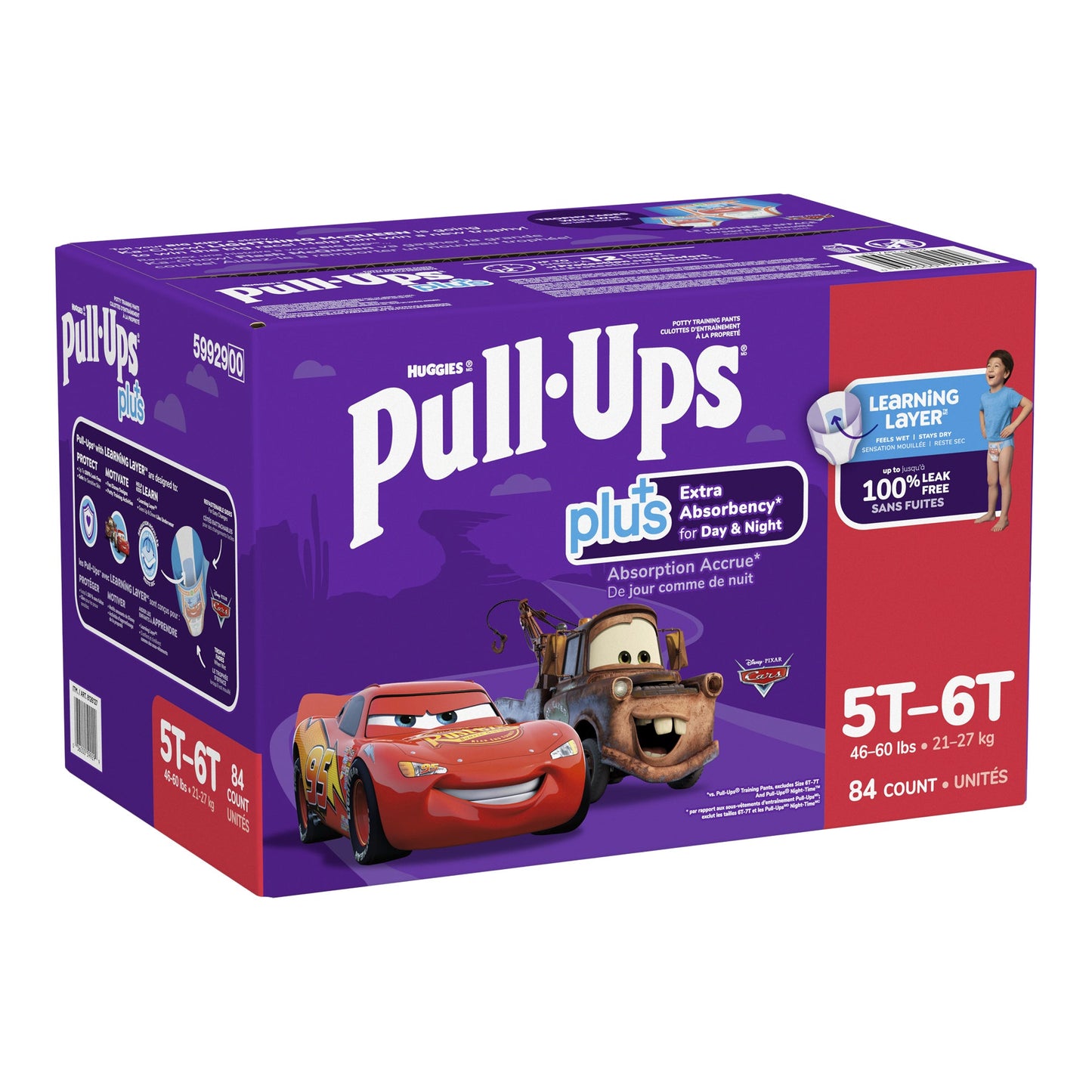 ​Huggies Pull-Ups Plus Training Pants 5T to 6T Boy, 84-pack - image 6