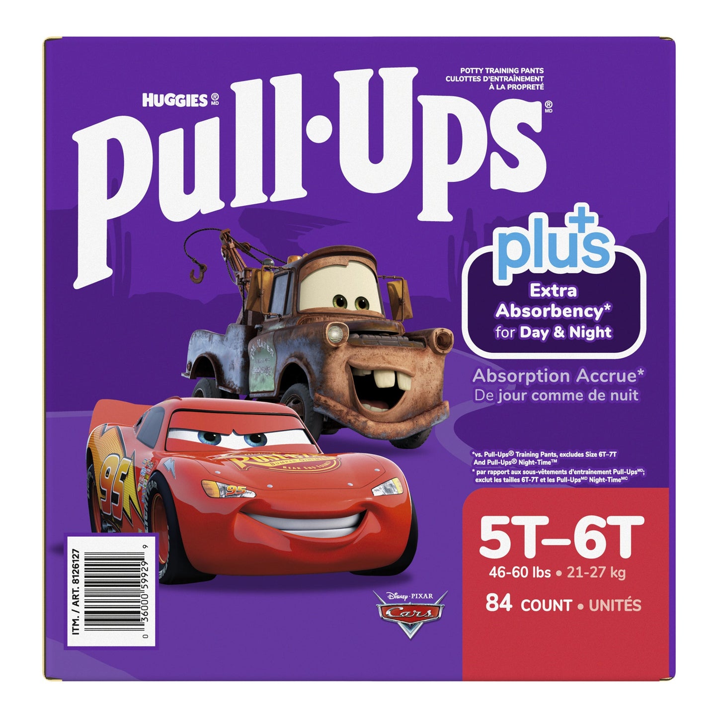 ​Huggies Pull-Ups Plus Training Pants 5T to 6T Boy, 84-pack - image 3