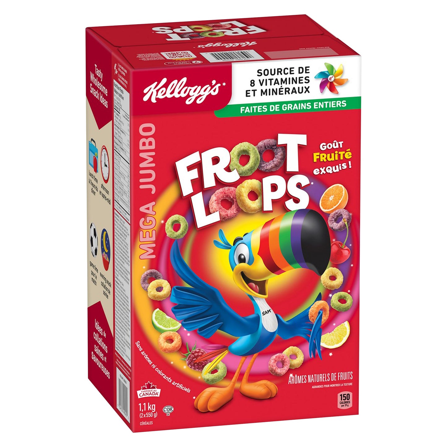 Kellogg's Froot Loops Cereal, 1.1 kg - image 1