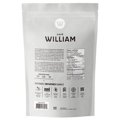 Café William La Crema Whole Bean Organic Fair Trade Coffee, 2 x 908 g - image 3