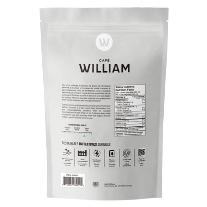 Café William Corposo Dark Roast Fair Trade and Organic Whole Bean Coffee, 2 x 908 g - image 2