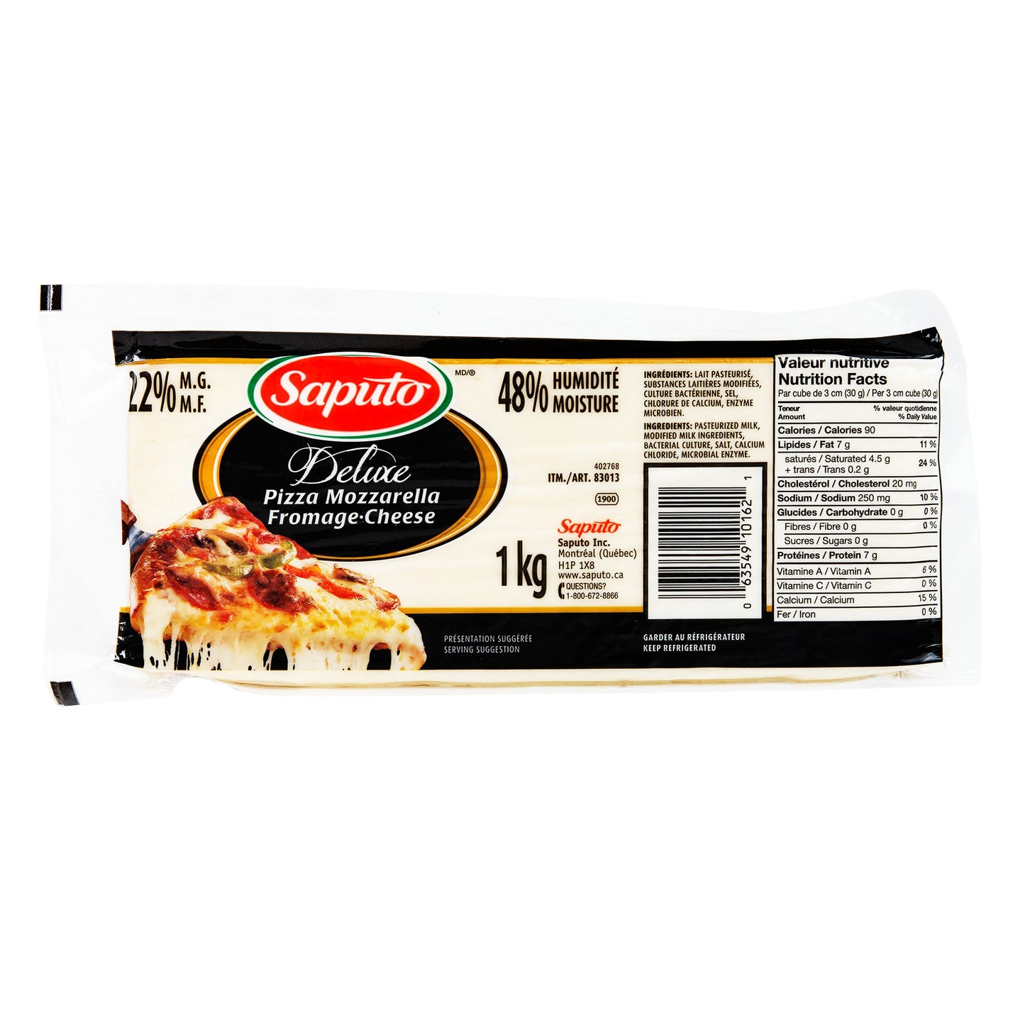 Saputo Mozzarella Cheese, 1 kg - image 1