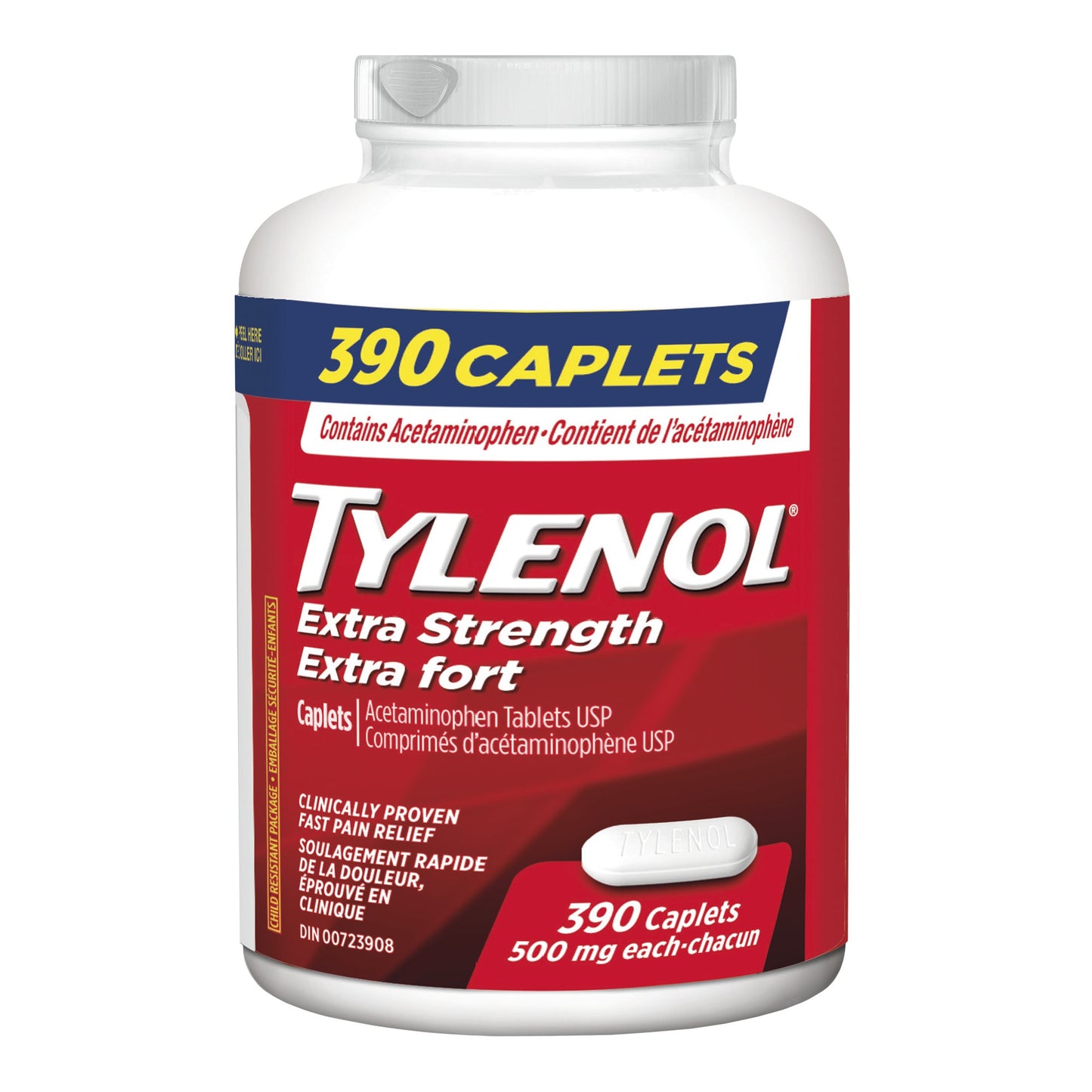 Tylenol Extra Strength Acetaminophen 500 mg, 390 caplets - image 1