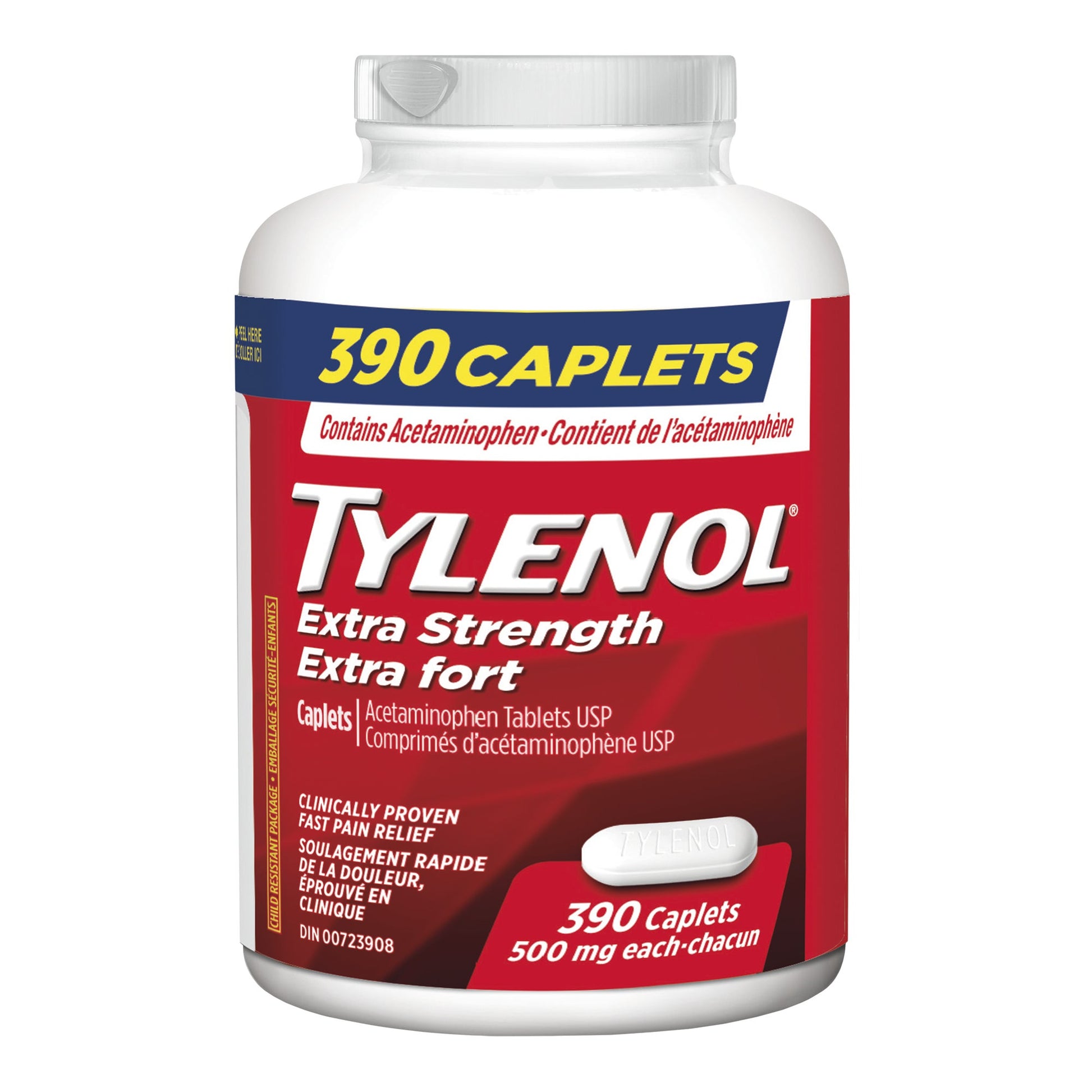 Tylenol Extra Strength Acetaminophen 500 mg, 390 caplets - image 1