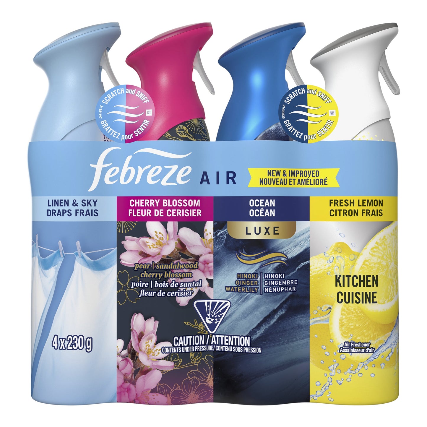 Febreze Air Refresher, Variety Pack, 4-count - image 3