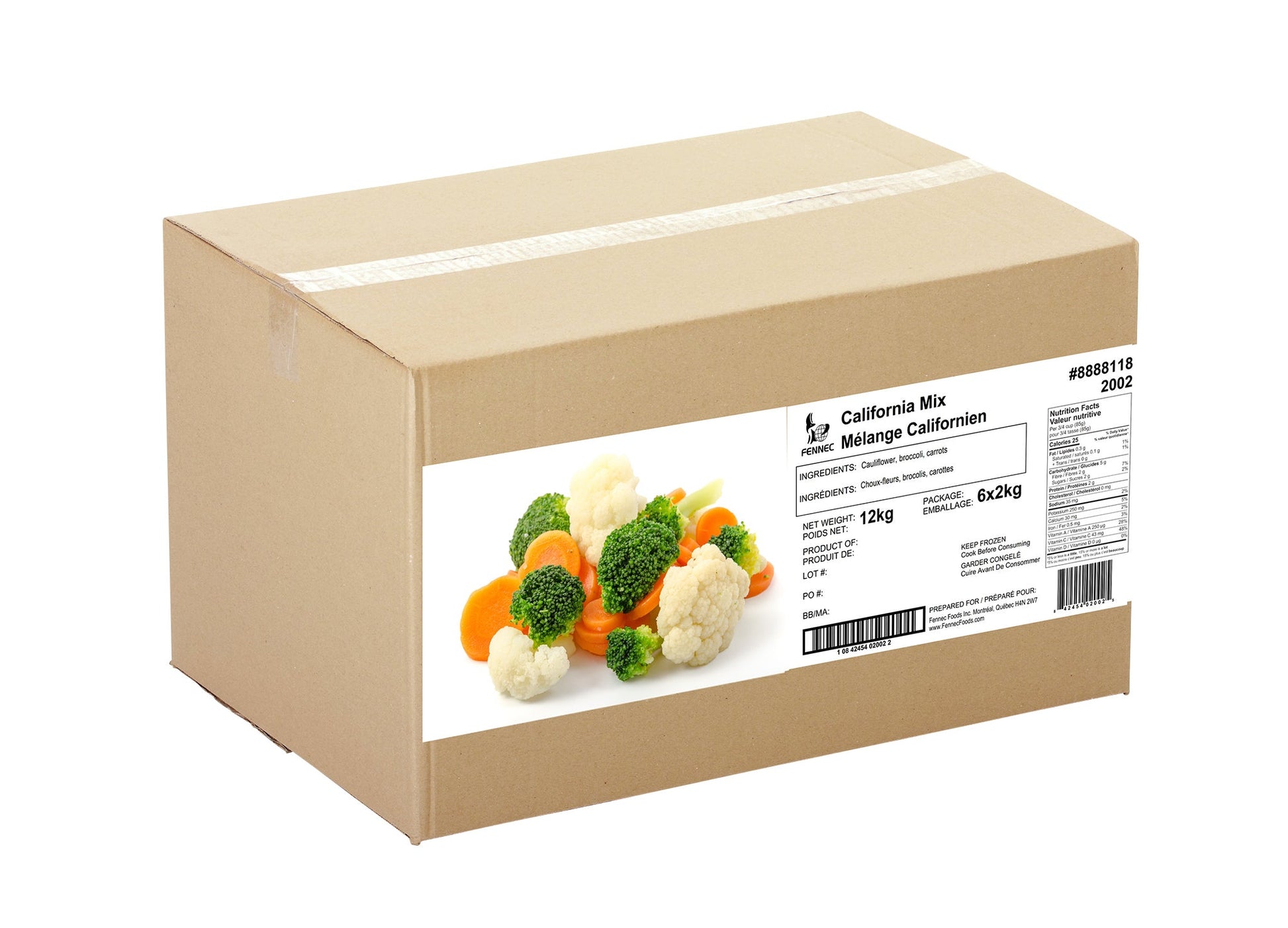 Fennec Frozen California Mix, 6 x 2 kg - image 1