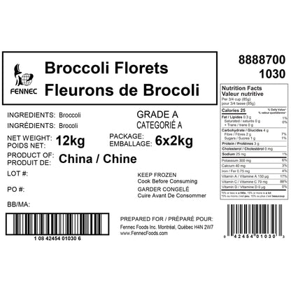 Fennec Frozen Broccoli Florets, 6 x 2 kg - image 2