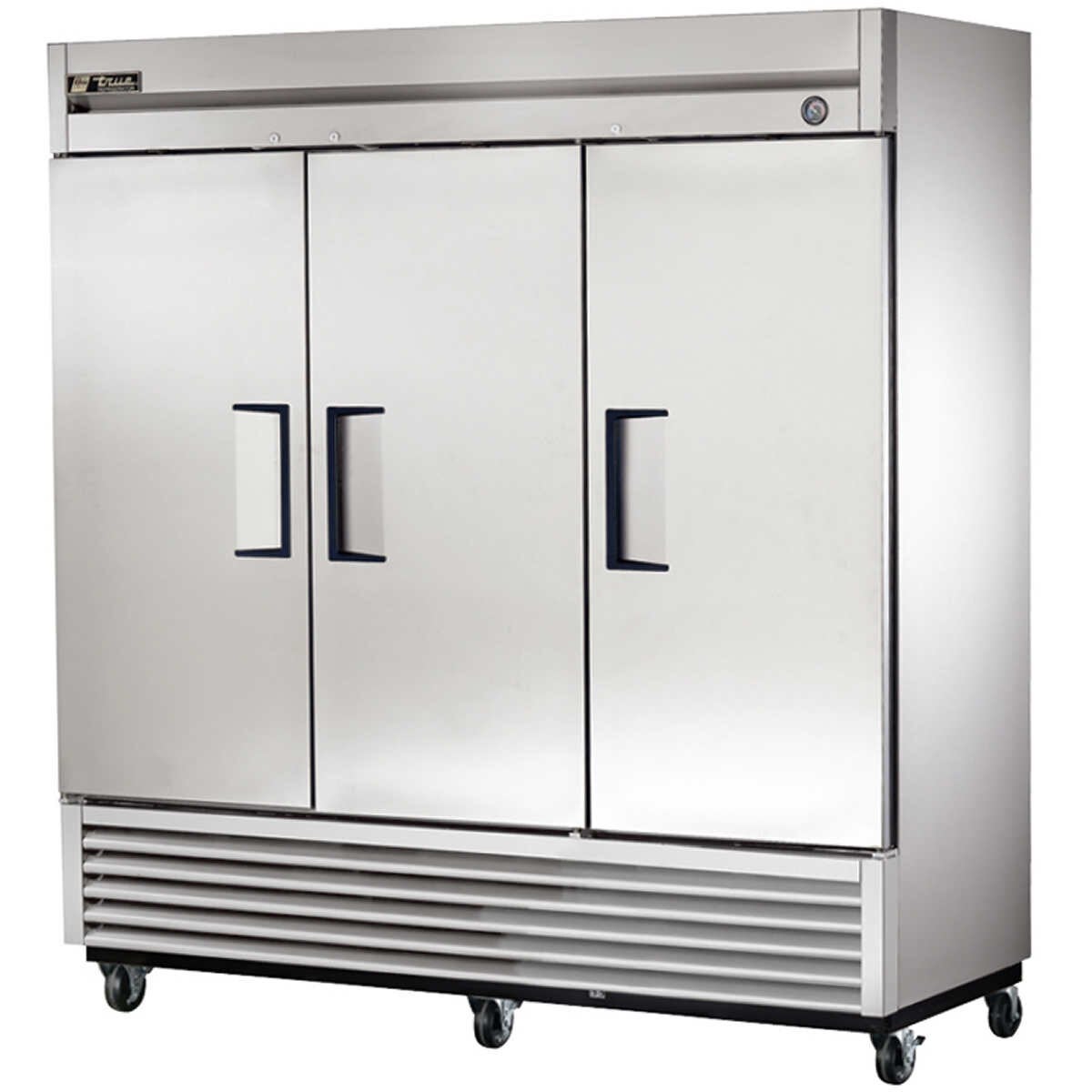 True 78 in (72 ft³) Stainless Steel Reach-in Solid 3 Door Freezer. - image 1