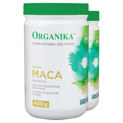 Organika® Certified Organic Gelatinized Maca Powder, 2 x 400 g - image 1