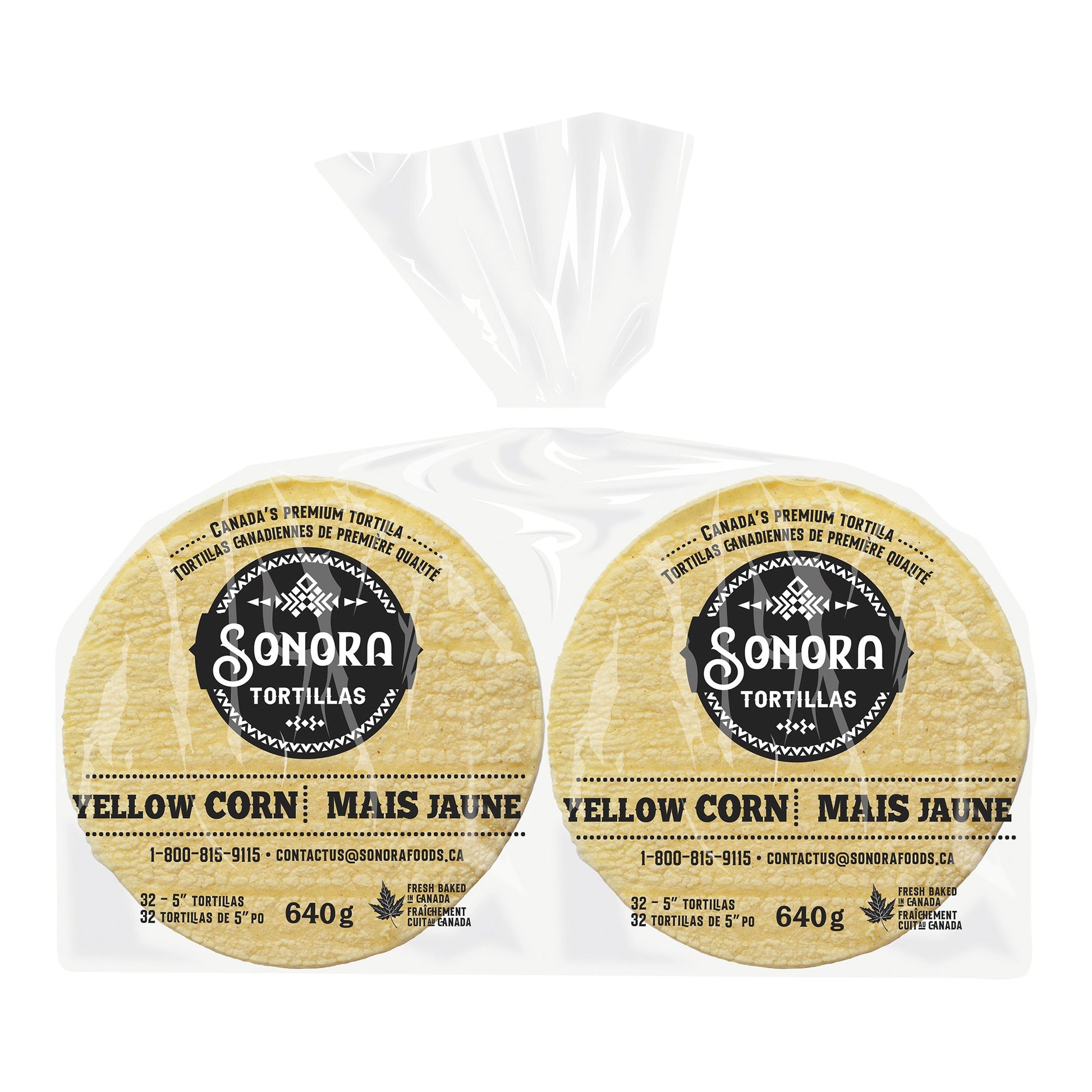 Sonora Yellow Corn Tortillas 2 x 640 g - image 1