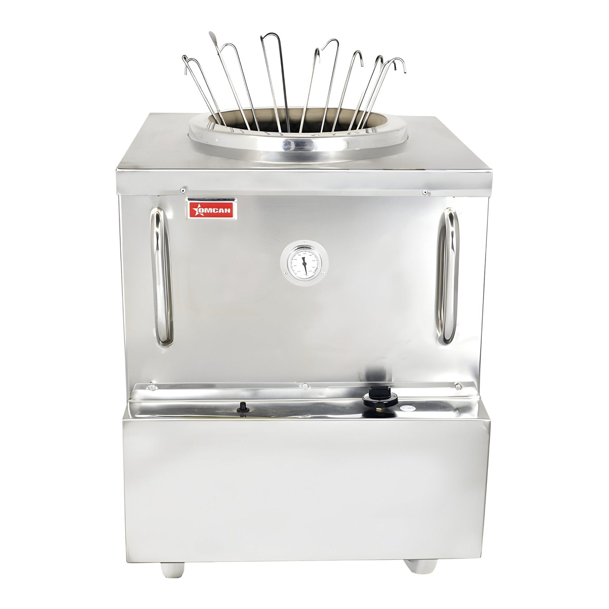 Omcan 34 in. x 34 in. Stainless Steel Tandoor Clay Oven - image 1