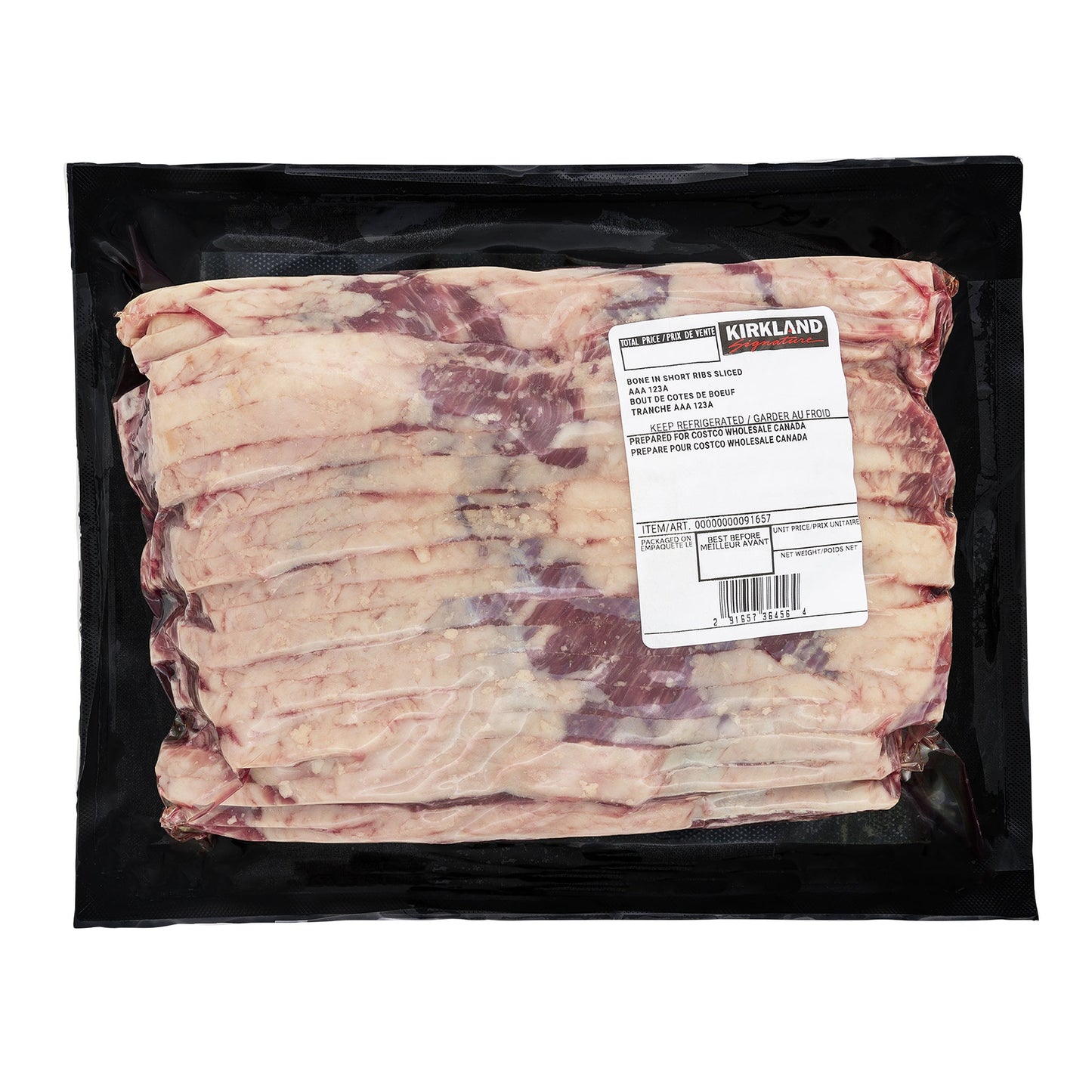 Canada AAA Sliced Bone In Short Ribs, 2 kg average weight* - image 1