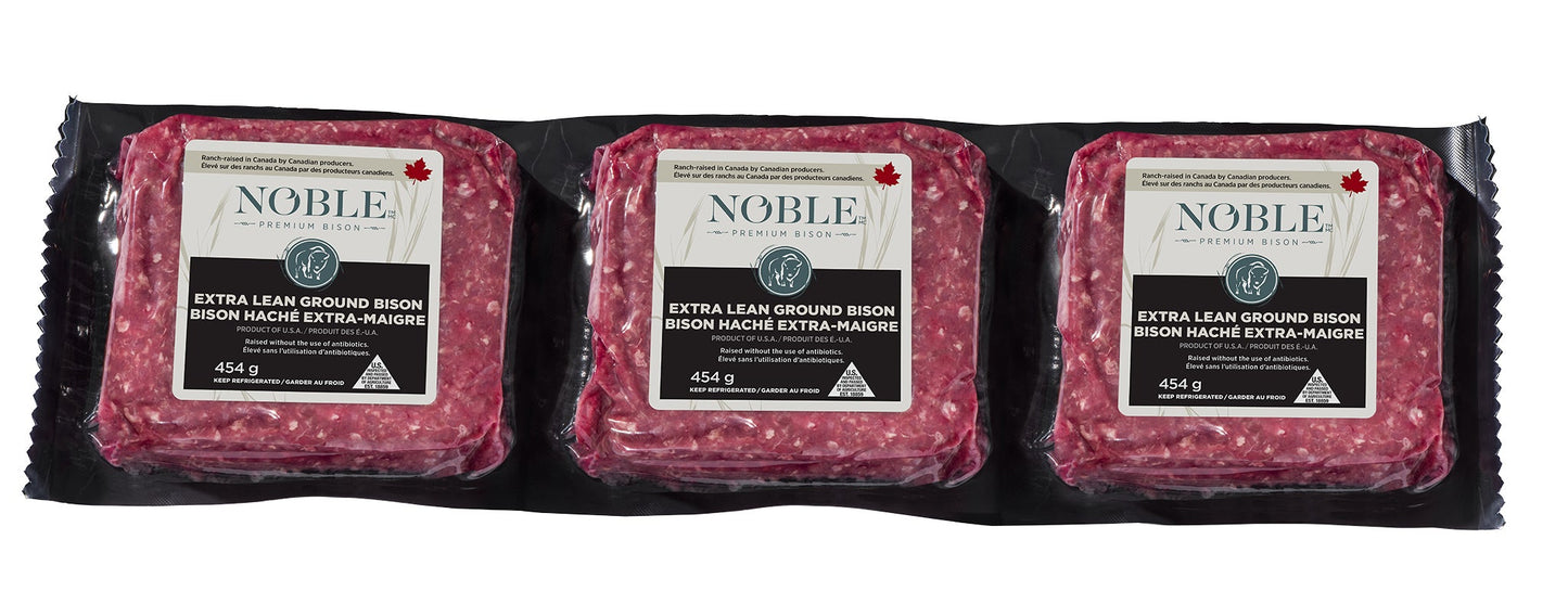 Extra Lean Ground Bison, 3 x 454g - image 1