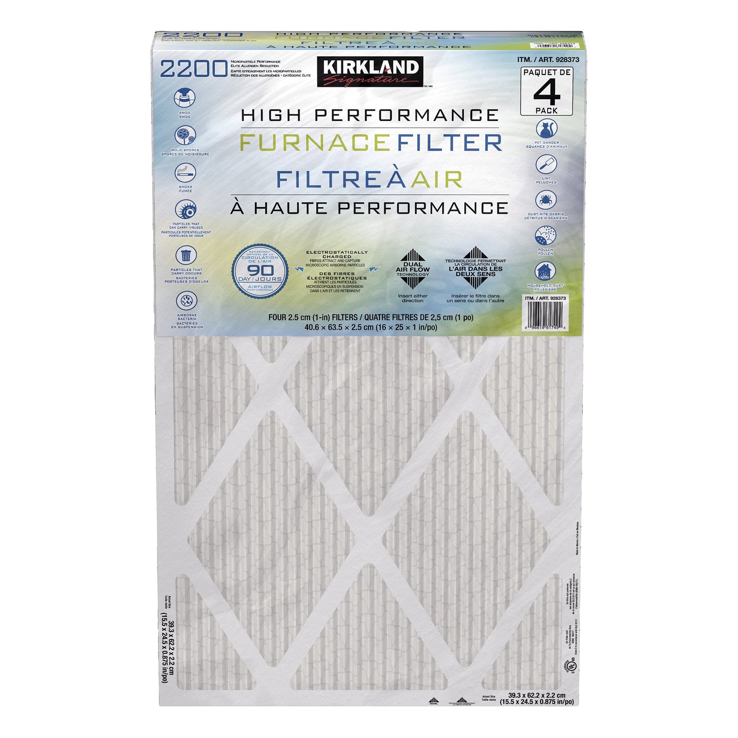 Kirkland Signature High-performance Air Filters, Pack of 4 - image 1