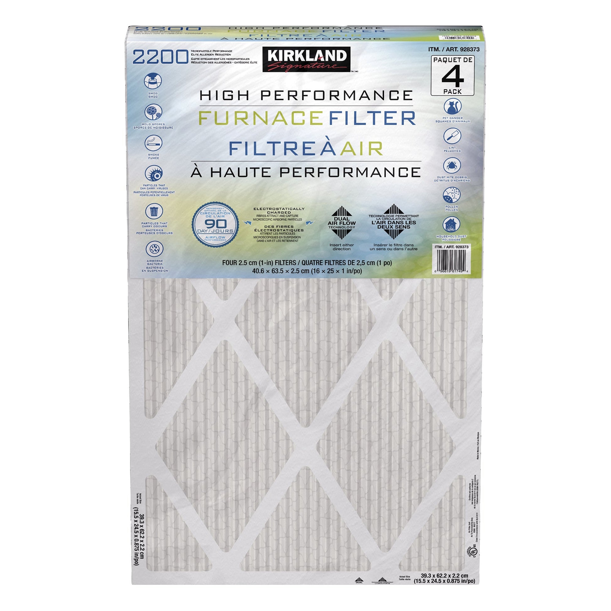 Kirkland Signature High-performance Air Filters, Pack of 4 - image 1