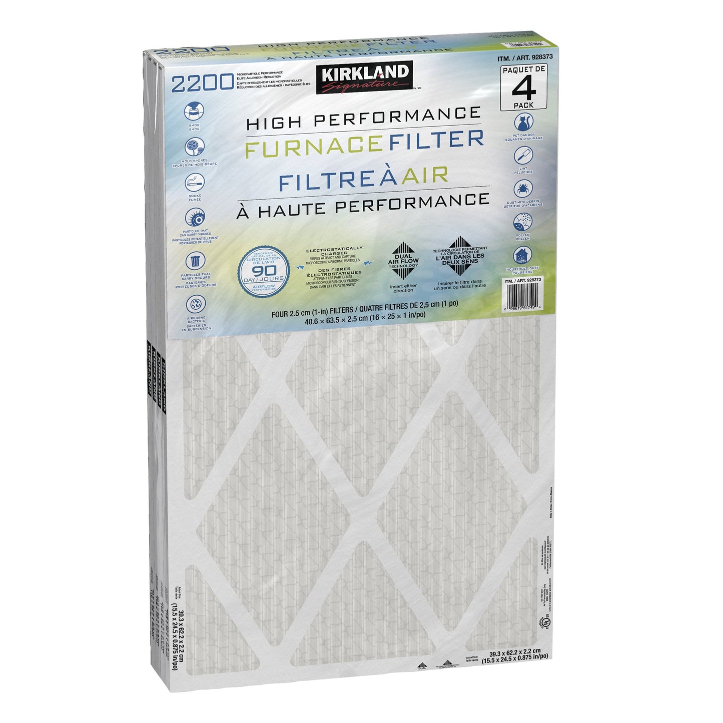 Kirkland Signature High-performance Air Filters, Pack of 4 - image 2