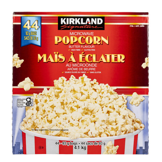 Kirkland Signature Microwave Butter Popcorn, 44-count — product image