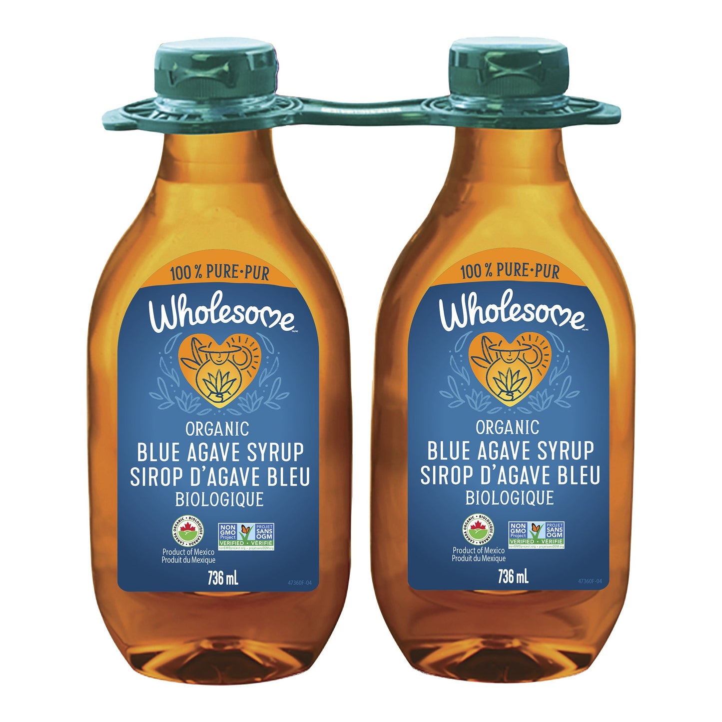 Wholesome Organic Blue Agave Syrup, 2 x 736 mL - image 1