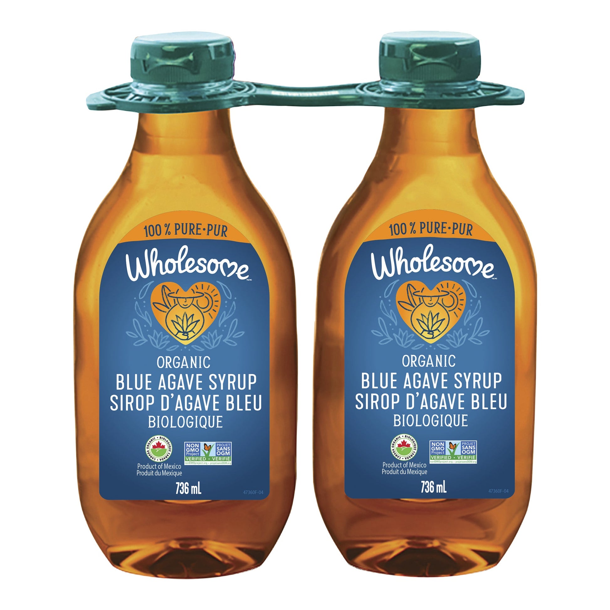 Wholesome Organic Blue Agave Syrup, 2 x 736 mL - image 1
