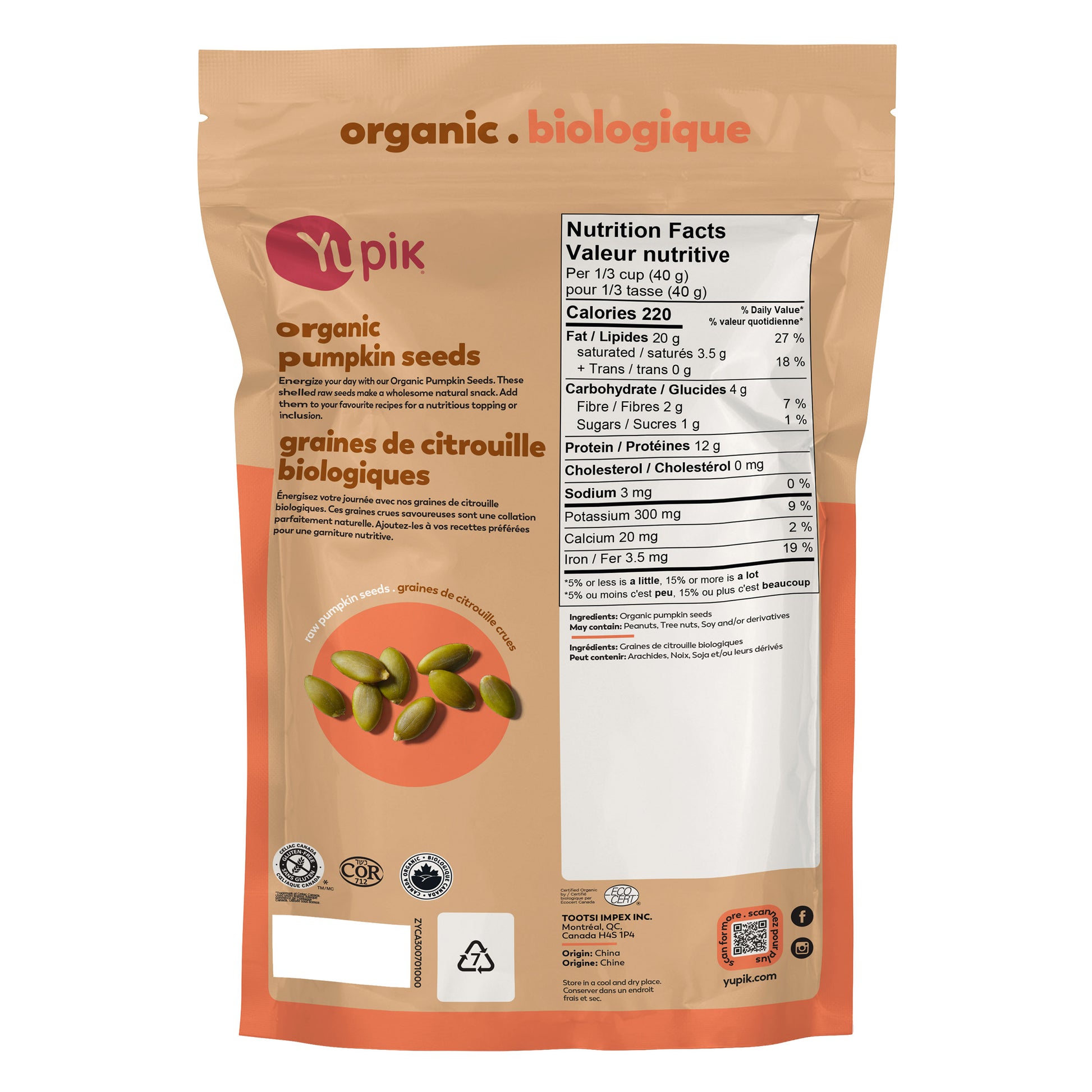 Yupik Organic Pumpkin Seeds, 4 × 1 kg - image 4