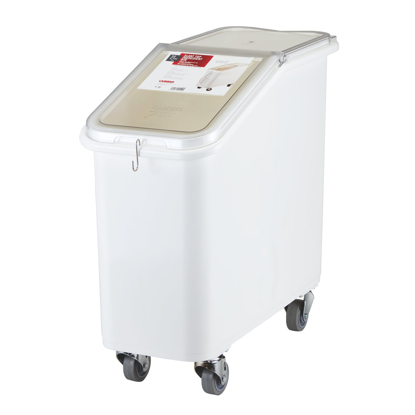 Cambro White Ingredient Bin with Slant Top, 79.49 L (21 gal) - image 1