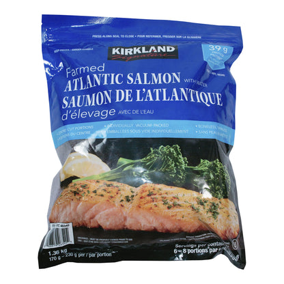 Kirkland Signature Frozen Atlantic Salmon, 1.36 kg - image 1