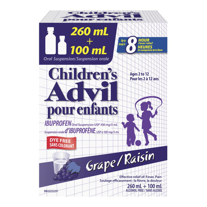 Advil Children's Ibuprofen, 260 mL + 100 mL - image 1