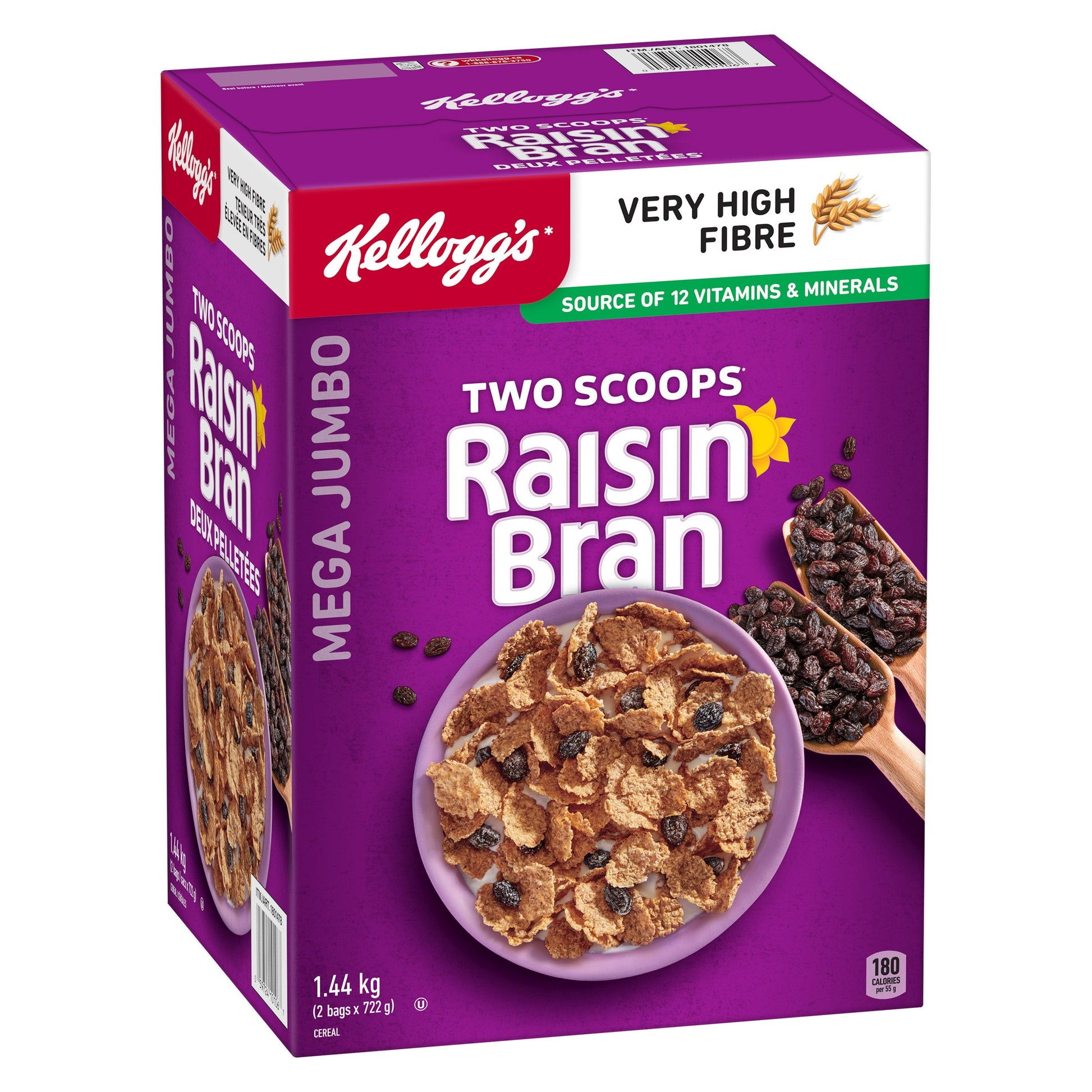 Kellogg's Raisin Bran, 1.44 kg - image 3