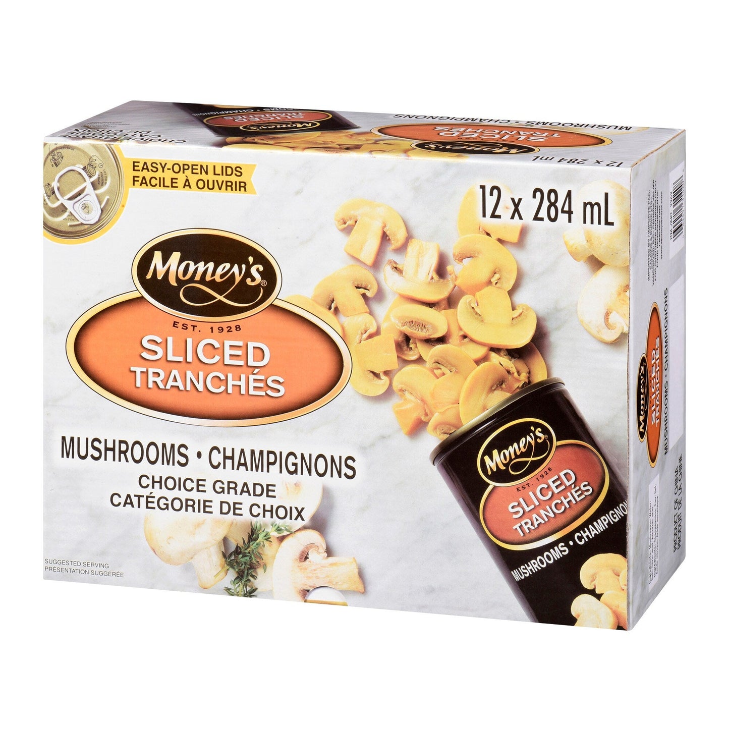 Money's Sliced Mushrooms, 12 x 284 mL - image 2