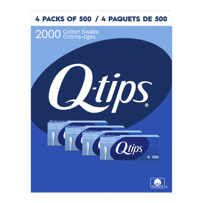 Q-tips Cotton Swabs, 4 × 500 - image 1