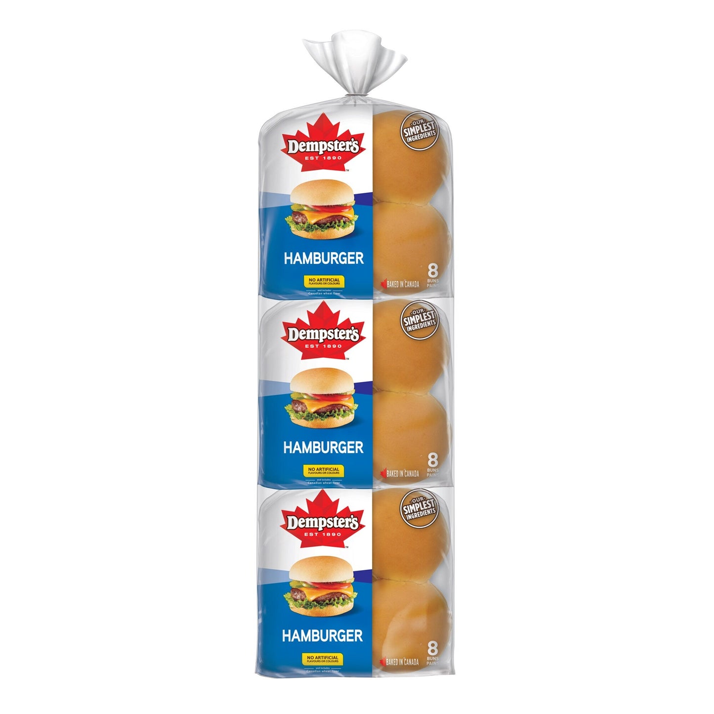 Dempster's Hamburger Buns, 3 packs of 8 - image 2