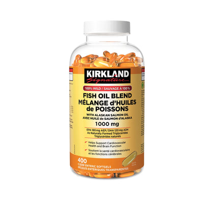Kirkland Signature 100% Wild Fish Oil Blend, 400 Softgels - image 1