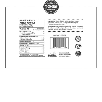 Sonora Yellow Corn Tortillas 2 x 640 g - image 2