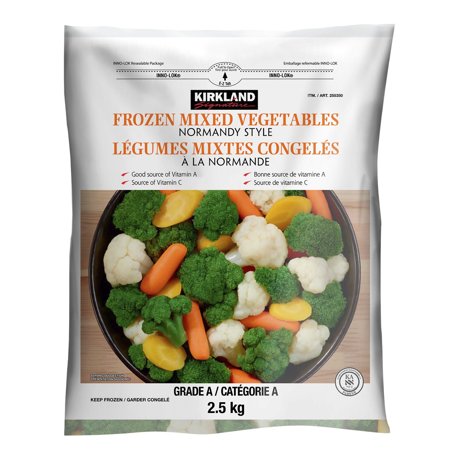 Kirkland Signature Frozen Mixed Vegetables, 2.5 kg - image 1