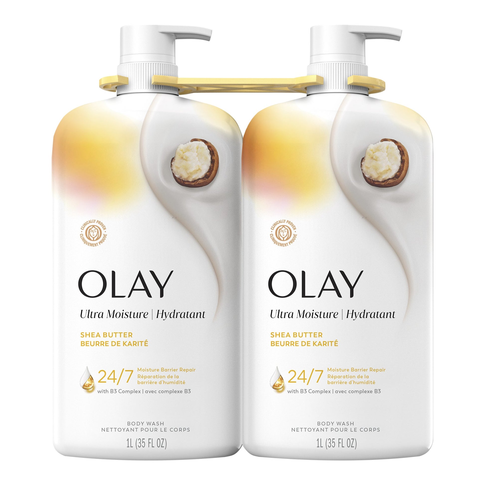 Olay Ultra Moisture Body Wash with Vitamin B3 Complex, 2 x 887 mL - image 1