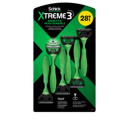 Schick Xtreme3 Sensitive Skin Disposable Razors, 28-count - image 2