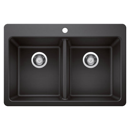 Blanco Homestyle 30.5 in. Double Bowl SILGRANIT Kitchen Sink - image 1