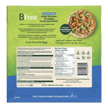 BFree High Protein Tortillas, Pack of 12 - image 3