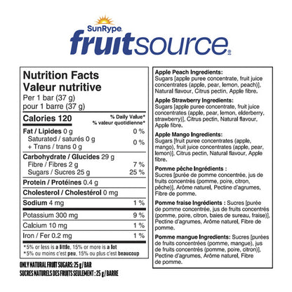 SunRype Fruit Source Fruit Bars Variety Pack, 30 × 37 g — gallery image 2