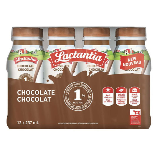 Lactantia Chocolate Milk 12 x 237 mL — image 1