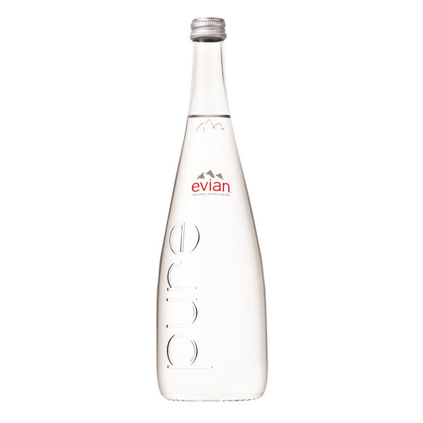 EVIAN SPRING WATER 12X750 GLASS BOTTLE P52 — image 1