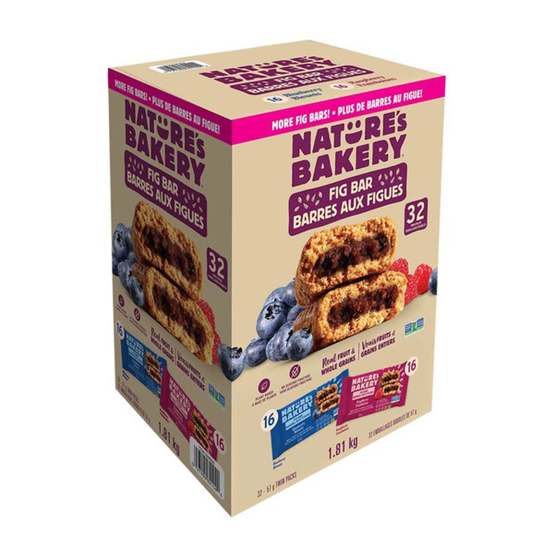 Nature's Bakery Whole Wheat Fig Bars Variety Pack, 32 × 57 g — product image