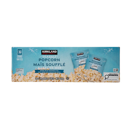 Kirkland Signature Sea Salt Popcorn, 36 × 18 g — product image