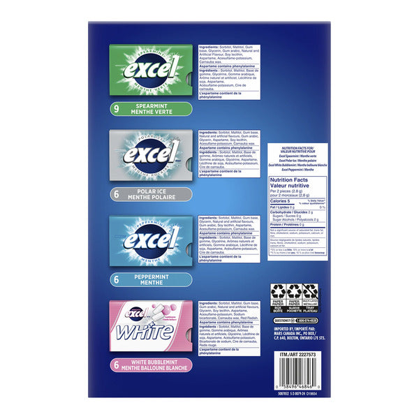Excel Sugar Free Gum, Variety Pack, 27 × 12 pieces — gallery image 2