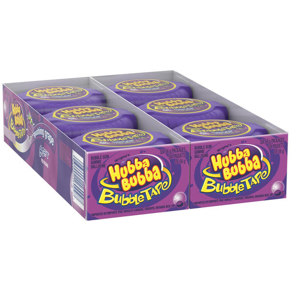 HUBBA BUBBA GRAPE 12UN GUM TAPE GRAPE WRIGLEYS — product image