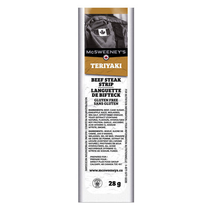 McSweeney's Teriyaki Beef Steak Strip, 12 × 28 g — product image