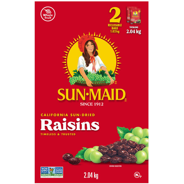 Sun Maid California Sun-Dried Raisins, 2 x 1.02 kg — product image
